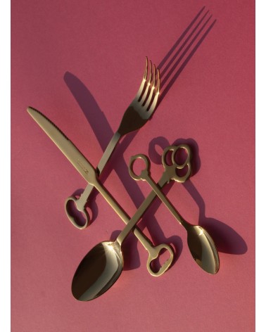 Set de cubiertos “Keytlery Gold” – SELETTI
