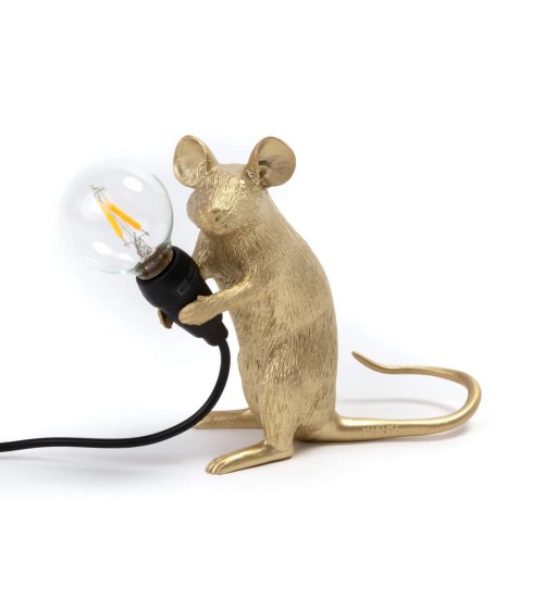 Mouse Lamp Mac Gold Seletti | BHOME