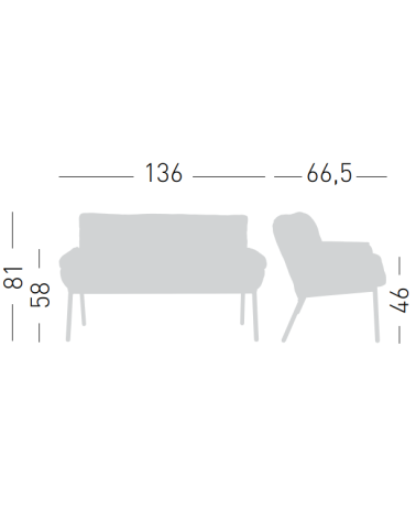 Divano 2 posti Coachella Lounge GABER outdoor | BHOME