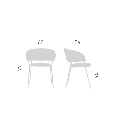Fauteuil Nuta Light Plus GABER design contract | BHOME