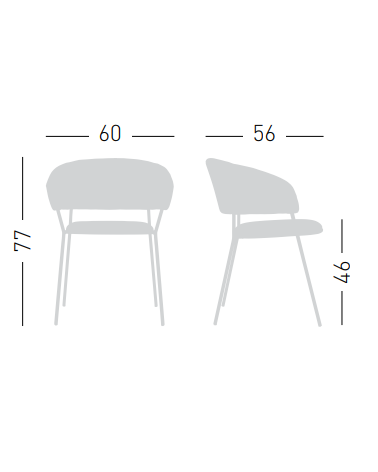 Poltroncina Nuta Light Plus GABER design contract | BHOME
