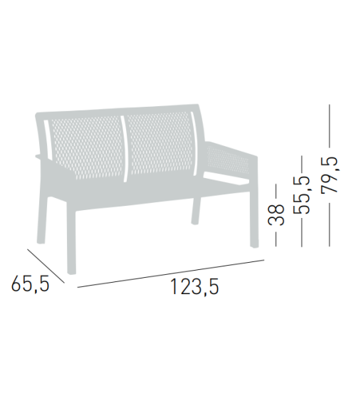 Banc Minush Sofa GABER outdoor design | BHOME