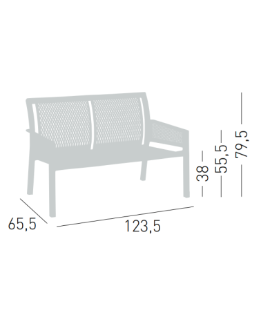 Banc Minush Sofa GABER outdoor design | BHOME