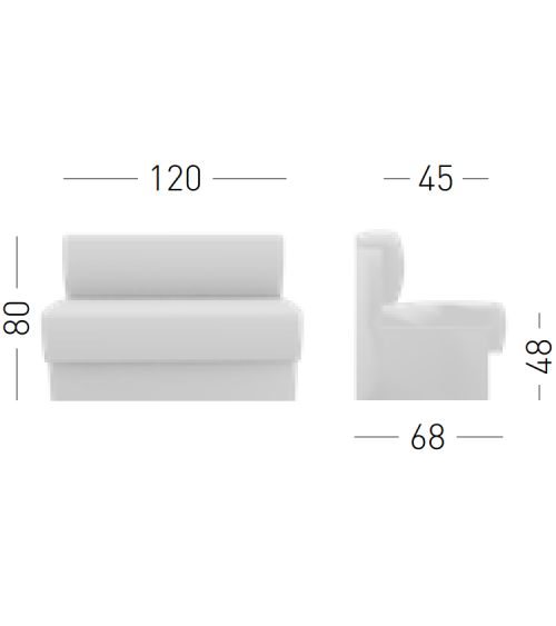 Panca modulare Honami GABER design contract | BHOME