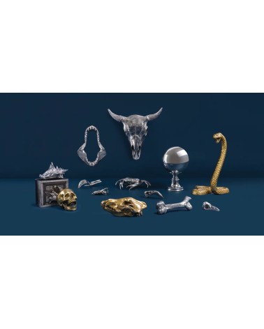 Objeto decorativo “Wunderkammer Skeleton Hand” – SELETTI