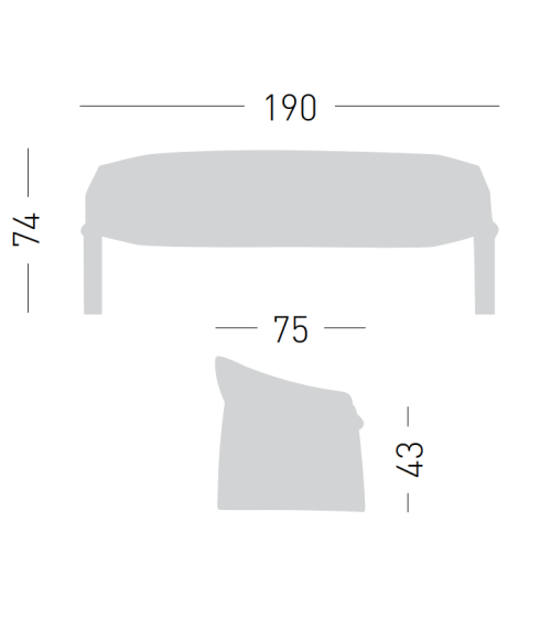 Majorette Sofa 3 Sitzer GABER Design | BHOME