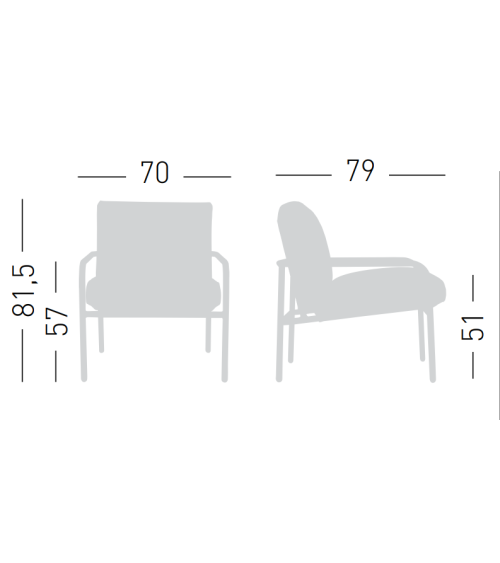 Pilar Lounge armchair GABER outdoor design | BHOME