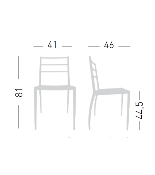 Sedia Prisma GABER design moderno indoor outdoor | BHOME