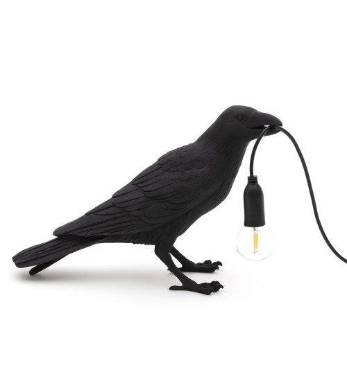 Bird Lamp Schwarz Waiting Outdoor Seletti | BHOME