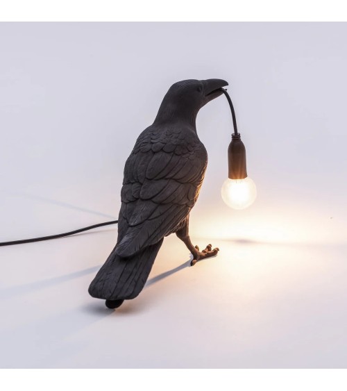 Bird Lamp Noire Waiting Extérieur Seletti | BHOME