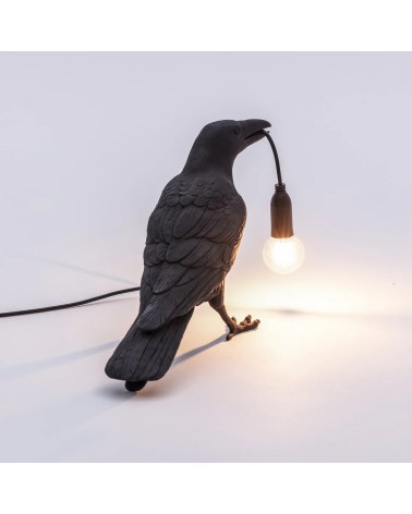 Bird Lamp Noire Waiting Extérieur Seletti | BHOME