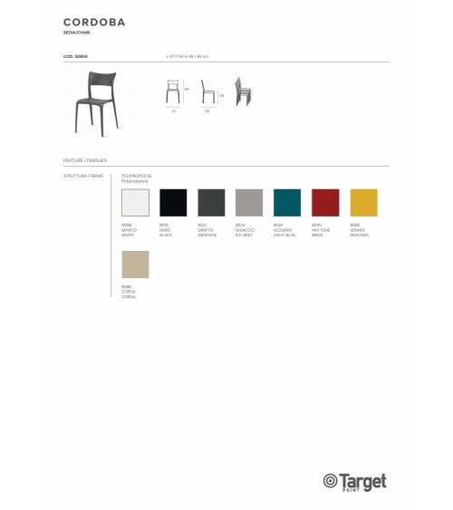 Cordoba Stuhl – Target Point | Bhome by Arredi Barbàra