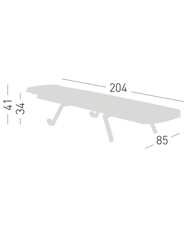 Tumbona Etesian Lounger GABER diseño outdoor | BHOME