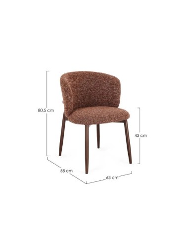 Sedia AMALIA BIZZOTTO bouclé | BHOME by Arredi Barbàra