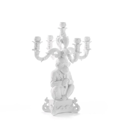 Candelabro Burlesque Chimp Blanco Seletti | BHOME