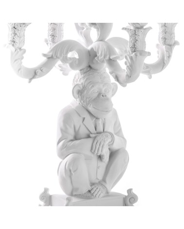 Burlesque Chimp White Seletti | BHOME
