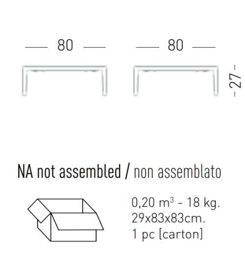 Tavolino Engels GABER effetto marmo design | BHOME