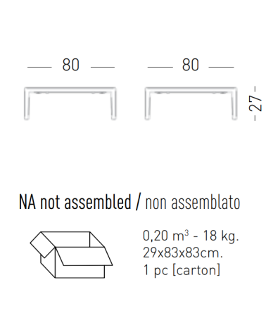 Tavolino Engels GABER effetto marmo design | BHOME