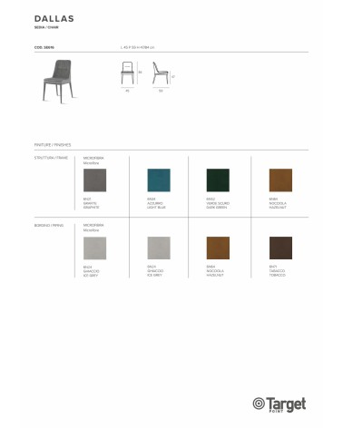 Dallas Chair – Target Point | Bhome by Arredi Barbàra
