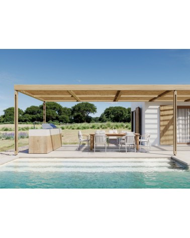 SAMSON Recycled Teak Table BIZZOTTO | BHOME by Arredi Barbàra