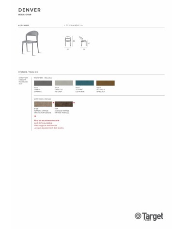 Denver Stuhl – Target Point | Bhome by Arredi Barbàra