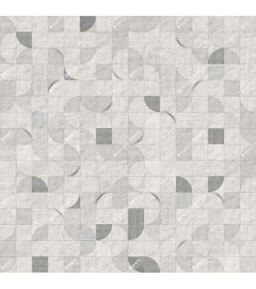Wallpaper Mosaico lunare INKIOSTRO BIANCO | BHOME
