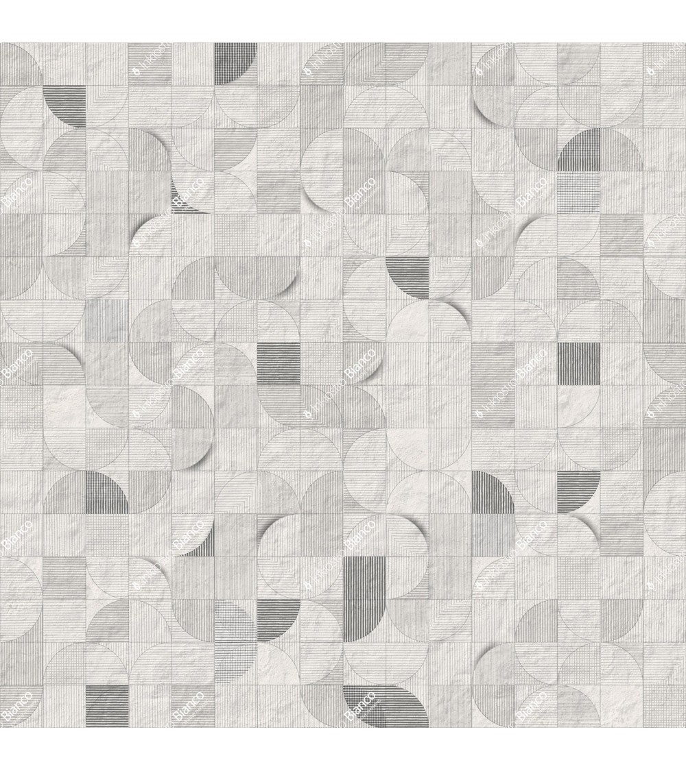 Wallpaper Mosaico lunare INKIOSTRO BIANCO | BHOME