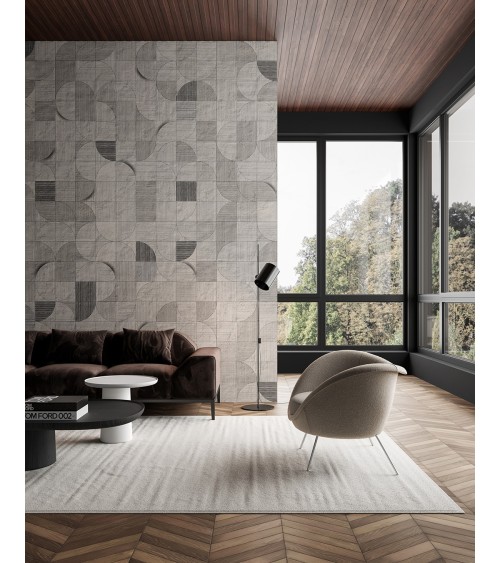 Tapete Mosaico lunare INKIOSTRO BIANCO | BHOME