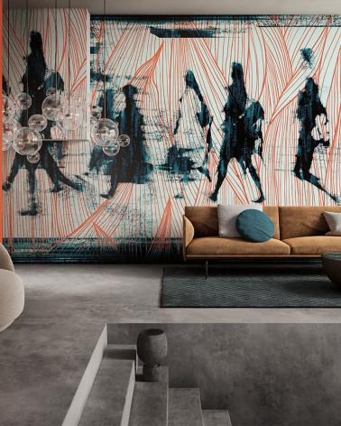 Tapete Walking INKIOSTRO BIANCO | BHOME