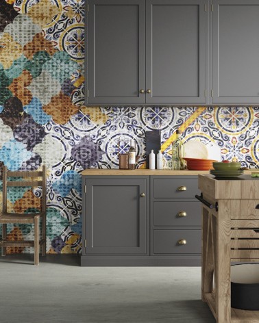 Tapete Vietri INKIOSTRO BIANCO | BHOME