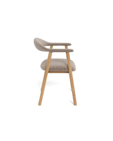 Chaise nordique beige avec accoudoirs – ACT DISTRIBUZIONE