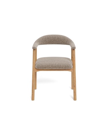 Chaise nordique beige avec accoudoirs – ACT DISTRIBUZIONE