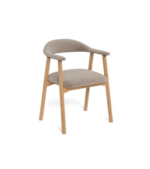 Sedia con braccioli nordica beige – ACT DISTRIBUZIONE