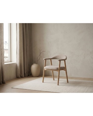 Sedia con braccioli nordica beige – ACT DISTRIBUZIONE