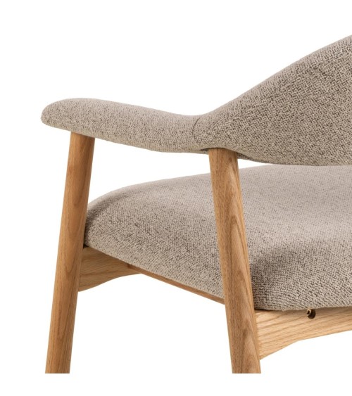 Sedia lounge Addi in bouclé beige – ACT DISTRIBUZIONE