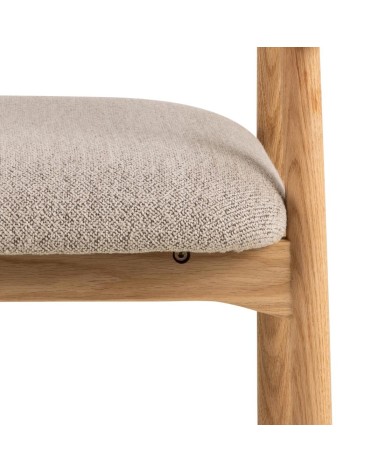 Sedia lounge Addi in bouclé beige – ACT DISTRIBUZIONE