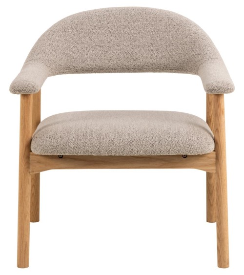 Sedia lounge Addi in bouclé beige – ACT DISTRIBUZIONE