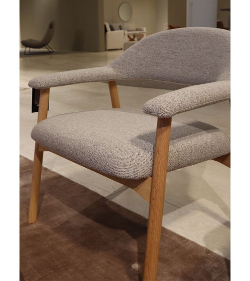 Silla lounge Addi en bouclé beige – ACT DISTRIBUZIONE