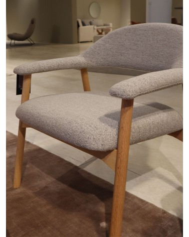 Fauteuil lounge Addi bouclé beige – ACT DISTRIBUZIONE