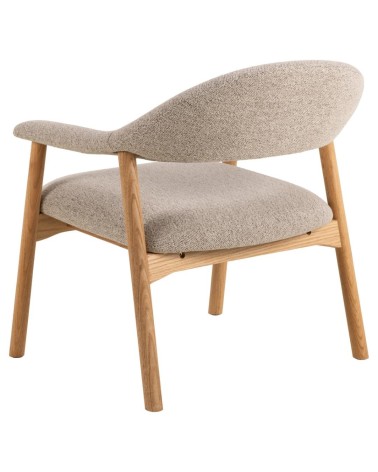 Sedia lounge Addi in bouclé beige – ACT DISTRIBUZIONE