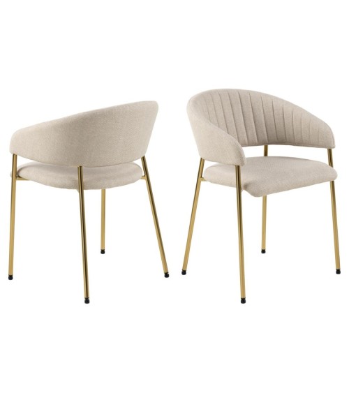 Sedia Ann con braccioli beige – ACT DISTRIBUZIONE