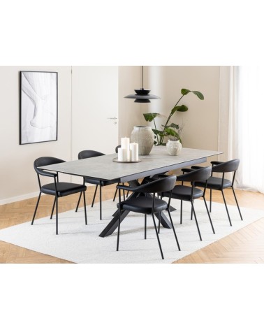 Ava black faux leather chair – ACT DISTRIBUZIONE