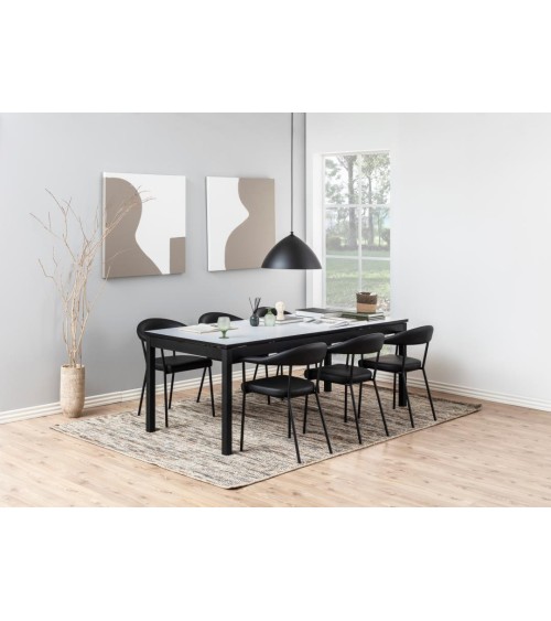 Silla Ava en ecopiel negra – ACT DISTRIBUZIONE