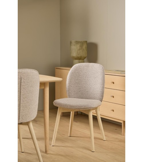 Cindy Stuhl in beige Bouclé – ACT DISTRIBUZIONE