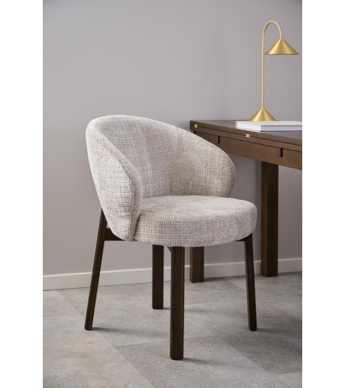 Silla Darlene beige patas madera – ACT DISTRIBUZIONE