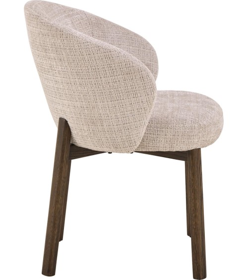 Sedia Darlene beige con gambe legno – ACT DISTRIBUZIONE