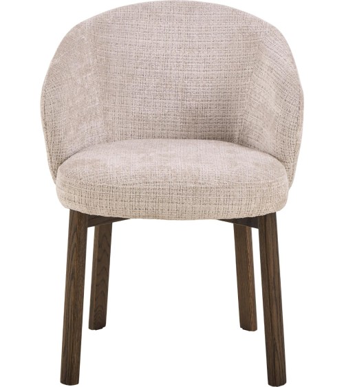 Sedia Darlene beige con gambe legno – ACT DISTRIBUZIONE
