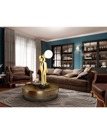 Figura luminosa Mr Bubble SCHULLER VALENCIA oro