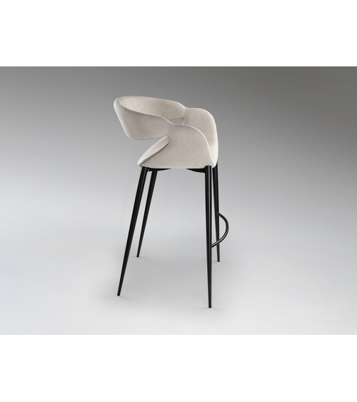 Hocker Giro II SCHULLER VALENCIA Stein und Schwarz