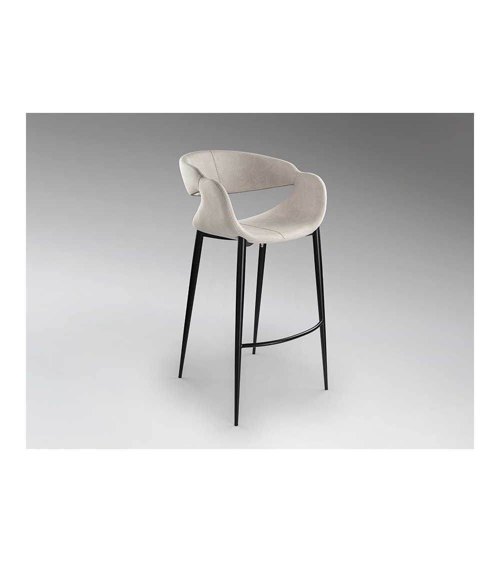 Sgabello Giro II SCHULLER VALENCIA pietra e nero